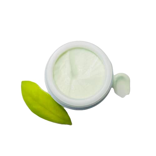 Organic Green Leaf Eye Creme with Hemp Seed Protein, Eye Cream with Green Tea, Sea Algae and Hemp Protein, Nourishing Cream for Delicate Skin, All Ages and Skin Types, Anti Aging - VEGAN (1 oz)