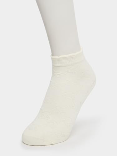 Girls 2111375036 Pack of 5 - Textured Ankle Length Socks 4 Years Off White4