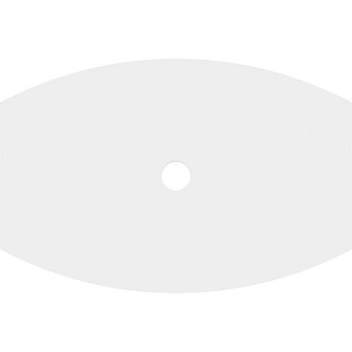 Image of Ekena Millwork CMP24X16KY-02000 Kailey Architectural Grade PVC Contemporary Urethane Ceiling Medallions 24 inchW x 16 inchH x 2 inchID x 13 inchC x 1 inchP