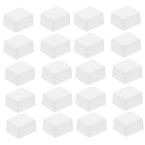 NOLITOY 50 Pieces Empty Watercolor Half Pans, White Plastic Watercolor Paint Pans for Color Mixing Oils or Acrylics Painting Supplies