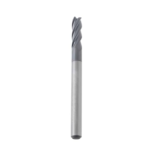 Image of 1pc 1 /8 Inch Carbide Square Nose End Mill Bit 4 Flute Micro Grain Carbide Mill Bits for Hardened Steel Alloy Steel Aluminum Copper 1 /8 x 3 /8 x 1 /8 x 1-1 /2 Inch