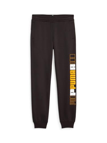 Pantalon de survêtement PUMA noir pour l'école et le sport