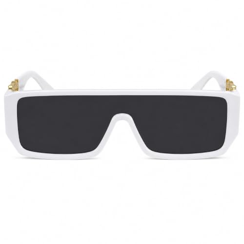 Image of RICHORS Unisex Light Weight Sunglasses Rectangular Inspired By Mc Stan Bigg Boss Winner 16 (Black Sunglass),Non-Polarized