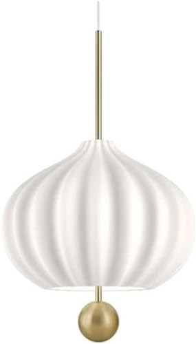 Lámpara colgante de techo con acabados superiores y elegante pantalla de cristal blanco 2