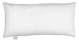 Füllung und Gewichte: 100% Polyester, Kopfkissen mit mittlerem Füllgewicht (500 gr. pro Kissen). Gesamtgewicht je Kissen: 550 gr.