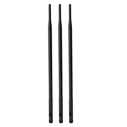 Superbat High Gain Wifi Antenna Long Range 2.4Ghz 5.8Ghz Antenna For Wifi Router Wireless Network Card Security Camera Extender Etc. 3Pcs #TOP4
