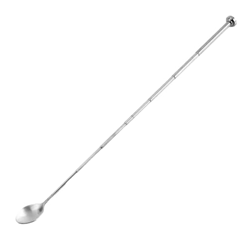 Stainless Steel Extendable Bar Spoons - Mixing Spoons, Bar Utensils | Telescopic Spoon for Mixing Cocktails Bartender Accessory Kitchen Tool for Bar