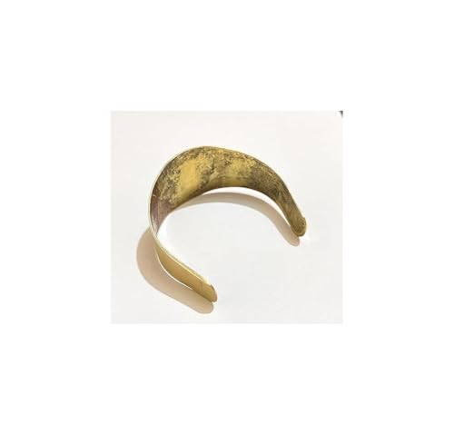 Image of Unisex-Adult Shree Yantra Kada Golden Antique Designer Brass Shri Yantra Bangle Cuff Kada Bracelet