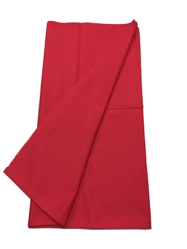 Image of BKRKJ Women's Lizibizi Cotton Unstitched Dress Material Plain Fabric by Meter for Sewing Suit,Salwar,Blouse,Shirt,Kurta,Pyjama,Pathani,Kameez,Chudidar,Patiyala (Red 13, 3 Meter)
