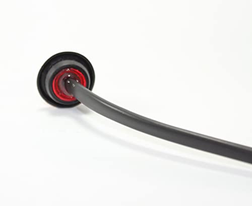 5X 3/4" Mount Red Round Bullet Clearance Side Marker Indicator Truck Trailer Mini Led Light #TOP4