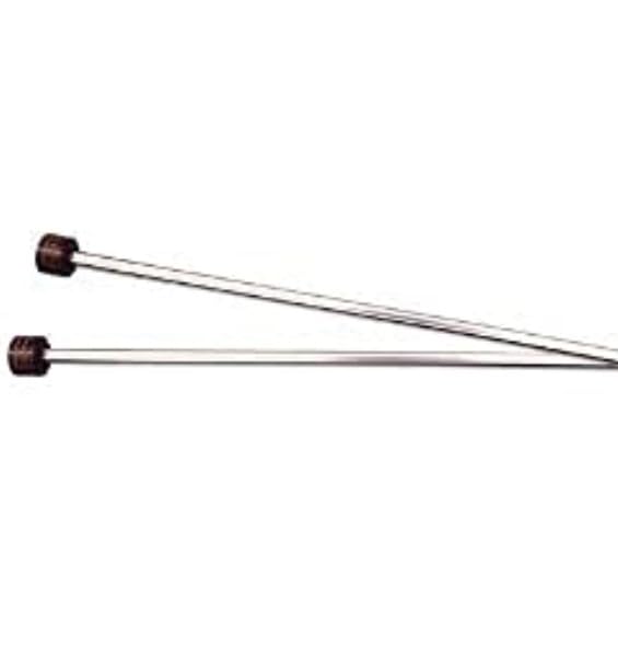KnitPro Nova Cubics Single Pointed Needles 12" (30cm), Silver, 3.25mm - Image 2