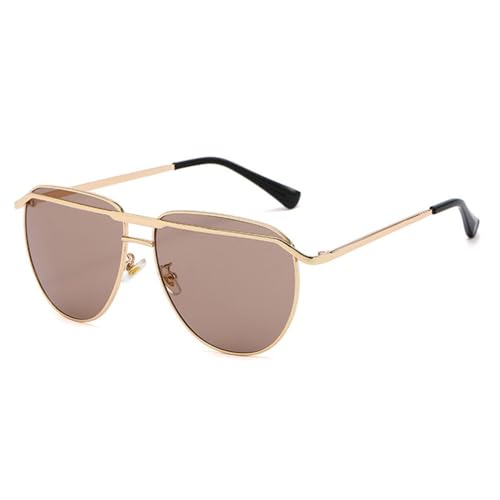 Lunettes de soleil rétro MUTYNE surdimensionnées en métal style pilote chic pour femmes et hommes