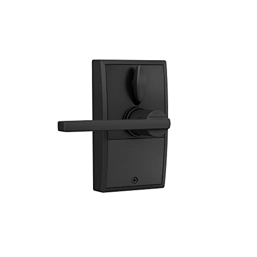 Schlage Touch Electronic Lock, Lever Handle, Century Trim, Matte Black - image 7