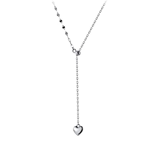 Collier de tour de cou au coeur argent 925 romantique pour femme