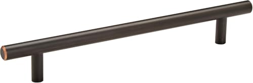 Image of Amerock 10 Pack 7 inch Bar Pulls Oil-Rubbed Bronze Drawer Pull | 7 inch (178mm) Center-to-Center Mounting Distance and 9-3 /8 inches Overall Length, Durable Zinc Cabinet Hardware