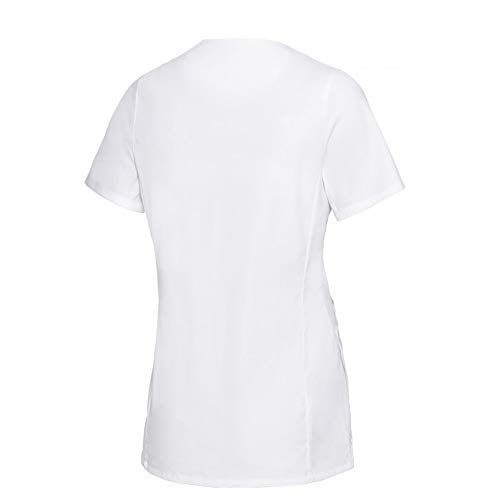 BP 1764-684-0021-Ln Super Light Fabric Tunic for Women 49% Cotton, 49% Polyester, 2% Elastolefin, White, Ln Size - Image 2
