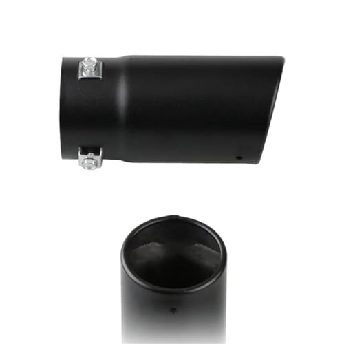 Embout silencieux d'échappement universel 70mm acier inoxydable pour tuyau voiture