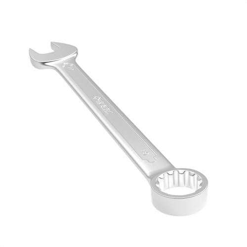 Image of Groz Combination Spanner 19 mm, Length 230 mm | DIN 3113 Standards | Chrome Vanadium, Matt Satin Chrome Combination Wrench Tool | CSP /DIN /19G