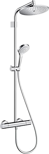 HANSGROHE Colonne de douche thermostatique Showerpipe Croma Top 280 - chrome - 1 jet - Douche et baignoire
