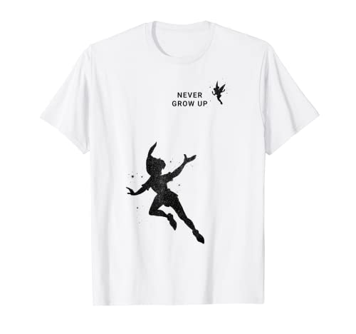Disney Peter Pan Never Grow Up Silhouettes Camiseta
