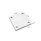 SG Store 2 Stück 304 Edelstahl-Ankerplatte, 100 x 100 x 8 mm, 240 geschliffene Edelstahlplatten, Edelstahlbleche