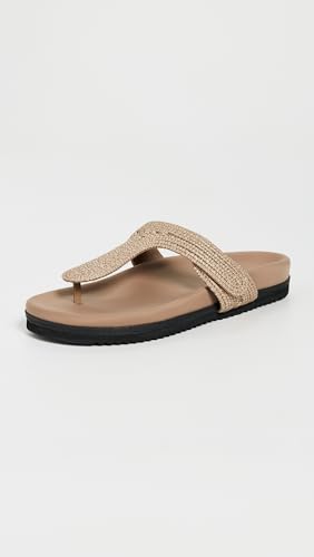 R0AM Women's Raffy T Strap Slides2