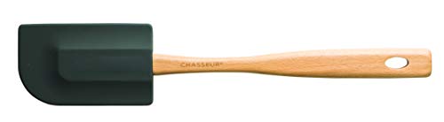 Chasseur Silicone Spatula with Beechwood Handle, Large, Caviar