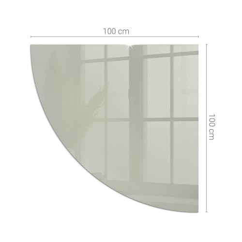 Verre trempé de cheminée plaque protection étincelles gris-vert