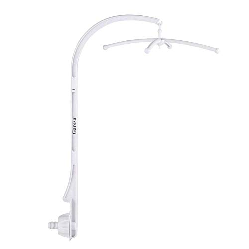 Zerodis Baby Crib Bedding Decoration,White Crib Toys Hanging Arm Bracket Holder For Baby Boys And Girls #TOP28