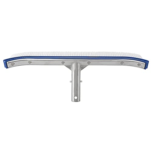 Pool Brush, Pool Table Brush 18in Swimming Pool Wall Brush Aluminum Handle Professional Swimming Pool Brush Swimming Pool Accessories for Pond Spa Hot Spring Pools