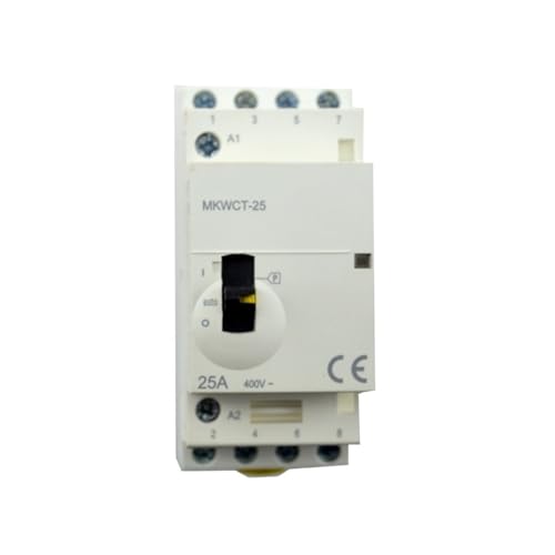 Contacteur AC 25A rail Din avec commande manuelle pour isolation rapide du réseau