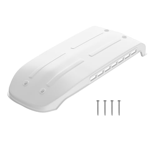 Yolvvetrx Polar White RV Refrigerator Vent Cover Replacement - Durable UV-Resistant Plastic Efficient Airflow for Old-Style Do-metic Refrigerator Vents