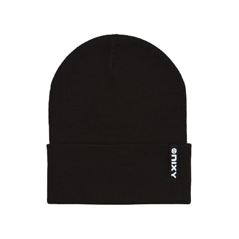 NIXY Cuffed Premium Wool Blend Beanie Unisex Stylish, Warm, Lightweight and Comfort Hat for Outdoor Activities (One Size, Black) Cover