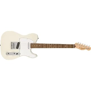 Squier by Fender Affinity Series Telecaster Touche en laurier indien Blanc olympique - Les Beatles, Paul McCartney, John Lennon, RIngo Starr, George Harrison