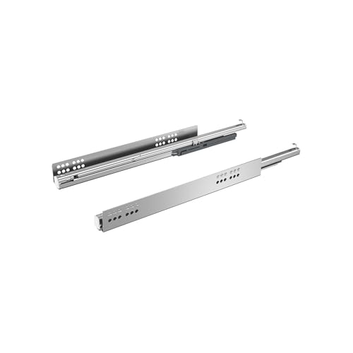 Hettich Coulisse Quadro V6 - Silent System - 470 mm - EB 9,5mm - Acier - Montage Sous Tiroir