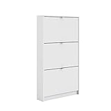Tvilum Bright 3 Drawer Shoe Cabinet, White
