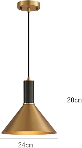 Lámpara industrial para niños dorada E27 de techo con metal antiguo 4