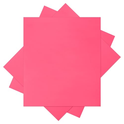 sourcing map 3PCS Heat Transfer Vinyl, Peach Red 12 x 10 HTV Iron-on Vinyl Sheet for T-Shirts DIY Heat Vinyl Design Easy to Cut & Weed