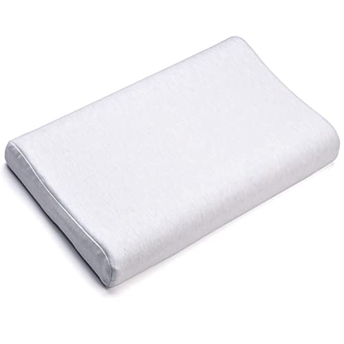 Kids Latex Pillow, Organic Cotton Cover, Breathable Natural Memory Latex Toddler Pillow for Boys Girls 2-10 Years Old Children