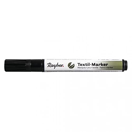 Rayher Textile Marker Opaque Bullet Tip 2-4 mm Black