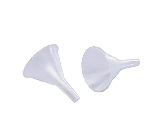 BRAND JEROXEN 1Piece Wide-Mouth Plastic Top Funnel for Liquid, Spices, Powder, Lotion, Oils - Transparent (100 x 114 MM)
