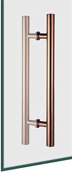 YDT GROUPS Rose Gold Color Glass Door Handle, Hole to Hole Length 302MM/1feet/12inch, Overall Length 457mm/1.5feet/ 18inch Premium Series 3 Years Warranty. (Rose Gold) (B09P7KZ88H) Amazon Price History, Amazon Price Tracker