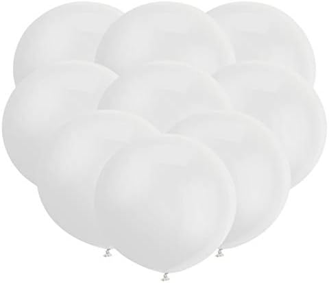 30pcs 18 Inch Big White Balloons