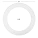 Maxxima 12 Pack 6 in. Goof Rings for Recessed Lights, Can or Canless Lighting Round Downlight Trim Ring, Outer Diameter 8.6” Inner Diameter 6.22”, Durable Plastic Design, White Extended Trim