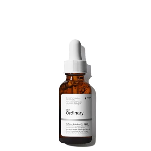The Ordinary Caffeine Solution 5% + EGCG, Depuffing Eye Serum for Dark Circles and Tired Eyes, 30ml