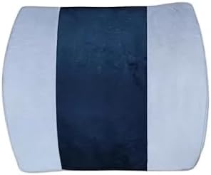 Orthowala Lumbar Support Pillow for Lower Back Pain Relief – Pu Foam Backrest Cushion for Office Chair, Car & Home – Ergonomic Design with Adjustable Strap & Breathable Cover