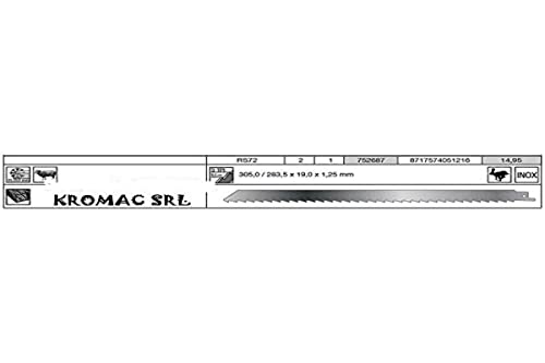 Lame pour scie sabre en inox Hitachi haute résistance pour os et glaces
