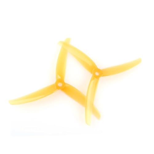 Hélice drone racing FPV J37 jaune composant propulsion UAV 4.9 pouces
