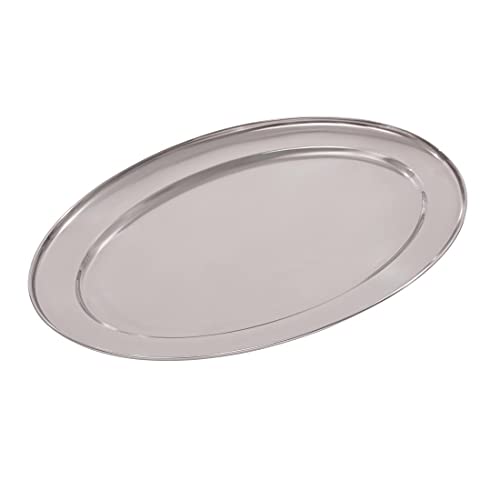 Soporte de servicio para banquetes Olympia k366 de 18" ovalado plata 7