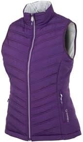 Sunice Womens Maci Thermal Reversible Golf Vest - Purple Haze/Pure White XS